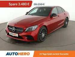 Rot Gebraucht 2021 Mercedes C220 AMG line Limousine | 34.670 € (Fairer Preis)