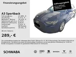 Navarrablau metallic Gebraucht 2021 Audi A3 Ambiente Limousine | 21.890 € (Guter Preis)