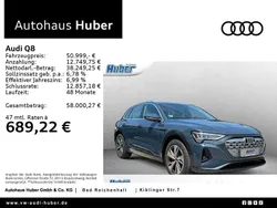 Blau Gebraucht 2023 Audi Q8 e-tron Advanced Plus SUV | 50.999 € (Guter Preis)