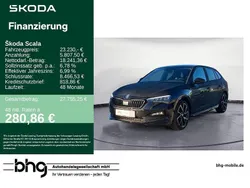 Schwarz Gebraucht 2022 Skoda Scala Monte Carlo Kleinwagen | 23.230 € (Fairer Preis)