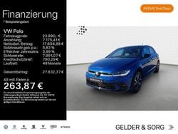 Reef blue metallic schwarz Gebraucht 2025 VW Polo R-line Limousine | 23.990 € (Fairer Preis)