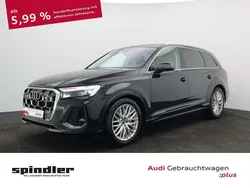 Mythosschwarz metallic Gebraucht 2024 Audi Q7 S-Line SUV | 73.880 € (Etwas zu teuer)