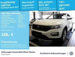 Pure white Gebraucht 2021 VW T-Roc Cabriolet Style Cabrio | 24.492 € (Guter Preis)