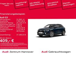 B9 kosmosblau metallic (metallic) Gebraucht 2019 Audi Q3 Advanced Plus SUV | 31.990 € (Teuer)