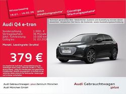 Mythosschwarz metallic Gebraucht 2025 Audi Q4 e-tron Ambiente SUV | 46.435 € (Fairer Preis)