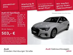 Weiß Gebraucht 2024 Audi A3 Sportback Advanced Limousine | 32.280 € (Fairer Preis)