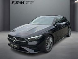 Schwarz Gebraucht 2024 Mercedes A180 AMG line Limousine | 29.870 € (Fairer Preis)