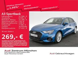 Atollblau metallic Gebraucht 2022 Audi A3 e-tron Advanced Kleinwagen | 21.984 € (Superpreis)