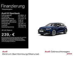 Navarrablau metallic Gebraucht 2024 Audi S3 Ambiente Limousine | 43.980 € (Fairer Preis)