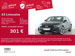Mythosschwarz metallic Gebraucht 2024 Audi A3 S-Line Limousine | 34.870 € (Etwas zu teuer)