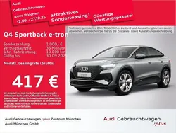 Grau Gebraucht 2025 Audi Q4 Sportback e-tron S-Line SUV | 47.981 € (Superpreis)