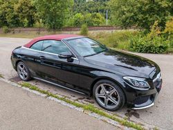 Schwarz Gebraucht 2017 Mercedes C180 AMG line Cabrio | 23.800 € (Fairer Preis)