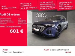 Plasmablau metallic Gebraucht 2024 Audi Q8 e-tron S-Line SUV | 67.650 € (Fairer Preis)