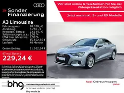 Florettsilber metallic Gebraucht 2024 Audi A3 Advanced Limousine | 28.930 € (Superpreis)