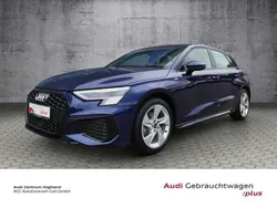 Blau Gebraucht 2024 Audi A3 Sportback S-Line Limousine | 33.980 € (Superpreis)