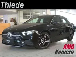 Kosmosschwarz metallic Gebraucht 2021 Mercedes A200 AMG line Limousine | 25.920 € (Guter Preis)