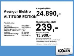 Schwarz Gebraucht 2023 Jeep Avenger EV Altitude SUV | 24.890 € (Guter Preis)