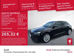 Mythosschwarz metallic/manhatt Gebraucht 2024 Audi A1 Advanced Kleinwagen | 24.590 € (Fairer Preis)