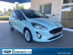 Aquamaringrün metallic (gruen) Gebraucht 2018 Ford Fiesta Titanium Kleinwagen | 13.890 € (Fairer Preis)