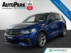 Blau Gebraucht 2022 VW Tiguan R-line SUV | 33.498 € (Guter Preis)