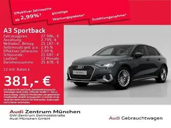 Manhattangrau metallic Gebraucht 2023 Audi A3 Sportback e-tron Advanced Plus Limousine | 27.986 € (Fairer Preis)