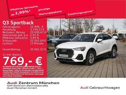 Ibisweiß Gebraucht 2022 Audi Q3 Sportback Sport SUV | 32.899 € (Guter Preis)