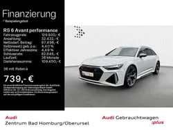 Gletscherweiß metallic Gebraucht 2025 Audi RS6 Performance Kombi | 129.930 € (Superpreis)