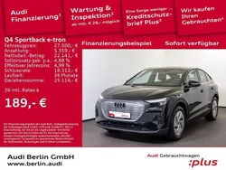 Mythosschwarz metallic Gebraucht 2023 Audi Q4 Sportback e-tron Comfort SUV | 27.500 € (Superpreis)
