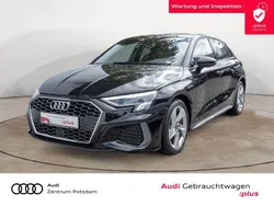 Mythosschwarz Gebraucht 2022 Audi A3 Sportback S-Line Limousine | 25.970 € (Fairer Preis)