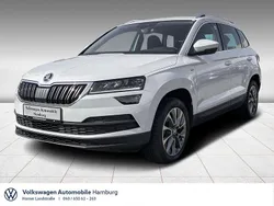 Moonweiß perleffekt (metallic) Gebraucht 2021 Skoda Karoq Clever SUV | 23.850 € (Guter Preis)