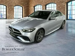 Metalliclack hightechsilber Gebraucht 2023 Mercedes C200 AMG Limousine | 40.400 € (Fairer Preis)