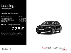 Schwarz Gebraucht 2024 Audi A3 Sportback Advanced Limousine | 29.999 € (Guter Preis)