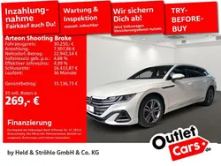 Oryxweiß perlmutteffekt Gebraucht 2022 VW Arteon R-line Kombi | 30.250 € (Superpreis)