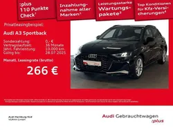 Schwarz Gebraucht 2024 Audi A3 Sportback Advanced Limousine | 34.250 € (Fairer Preis)