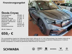 Graphitegrau metallic Gebraucht 2024 Skoda Enyaq iV Lounge SUV | 49.690 € (Superpreis)