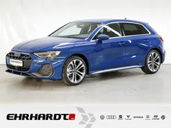 Ascariblau metallic Gebraucht 2024 Audi A3 Sportback S-Line Limousine | 45.490 € (Teuer)