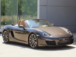 Anthrazitbraun (metallic) Gebraucht 2014 Porsche Boxster Cabrio | 49.980 € (Etwas zu teuer)