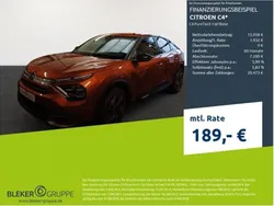 Braun Gebraucht 2021 Citroën C4 PureTech Limousine | 16.990 € (Guter Preis)