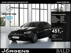 Metalliclack obsidianschwarz Gebraucht 2024 Mercedes C180 AMG Limousine | 47.880 € (Teuer)