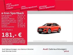 Catalunyarot metallic Gebraucht 2021 Audi e-tron Sportback S-Line SUV | 33.244 € (Fairer Preis)