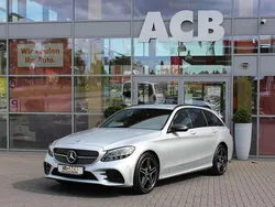 Iridiumsilbermet. (metallic) Gebraucht 2021 Mercedes C200 AMG line Kombi | 30.900 € (Fairer Preis)