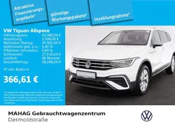 Pure white Gebraucht 2022 VW Tiguan Allspace Life SUV | 33.980 € (Guter Preis)