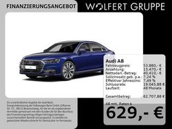 Navarrablau metallic Gebraucht 2021 Audi A8 Ambiente Limousine | 53.880 € (Etwas zu teuer)