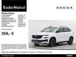 Moonweiß perleffekt/moonweis Gebraucht 2022 Skoda Karoq SportLine SUV | 31.930 € (Teuer)