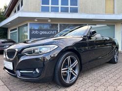 Schwarz Gebraucht 2015 BMW 218 Sport Line Cabrio | 16.990 € (Etwas zu teuer)