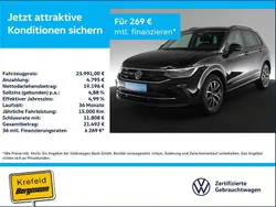 Schwarz Gebraucht 2022 VW Tiguan Life SUV | 23.991 € (Guter Preis)