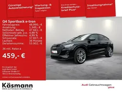 Mythosschwarz metallic Gebraucht 2023 Audi Q4 Sportback e-tron S-Line SUV | 48.990 € (Etwas zu teuer)