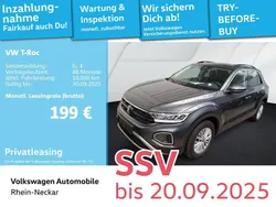 Indiumgrau metallic Gebraucht 2024 VW T-Roc Life SUV | 21.391 € (Superpreis)