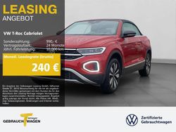 Rot Gebraucht 2025 VW T-Roc Cabriolet Goal Cabrio | 26.770 € (Superpreis)
