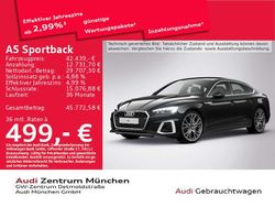 Mythosschwarz metallic Gebraucht 2022 Audi A5 S-Line Limousine | 42.439 € (Teuer)